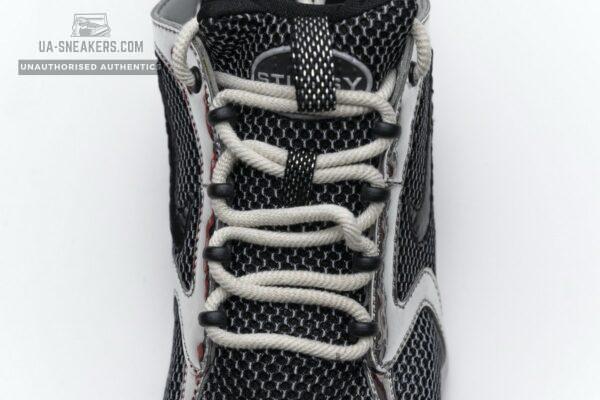 CU1854-001 Stussy x Nike Air Zoom Spiridon Cage 2 Black Silver - Image 9