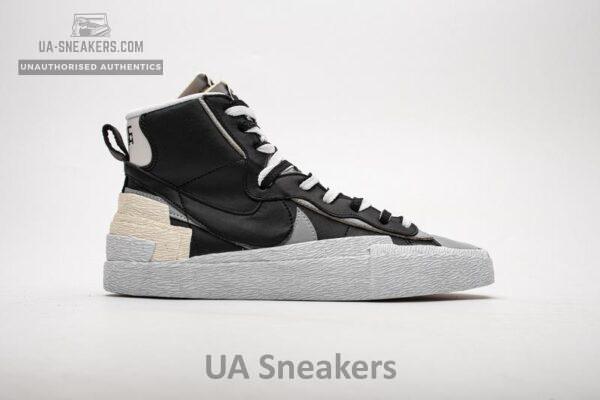 BV0072-002 Sacai x Nike Blazer Mid Black Grey - Image 4