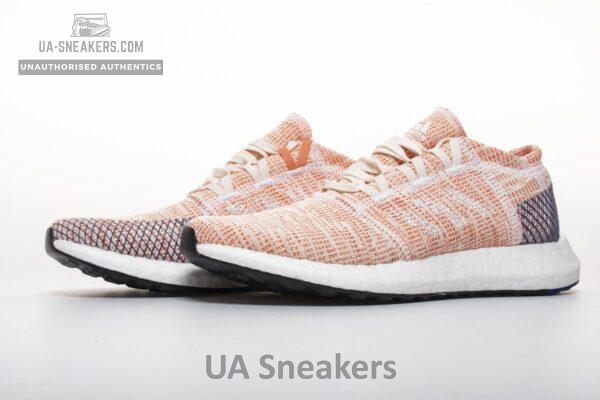 Adidas Pure Boost GO "Cloud White/Cloud White/Mystery Ink" B75666 - Image 2