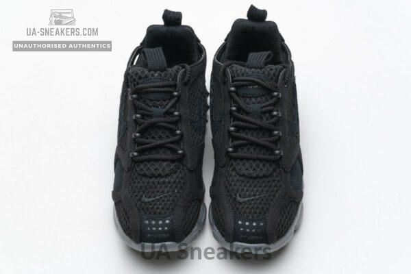 CQ5486-001 Stussy x Nike Air Zoom Spiridon Cage 2 Black Cool Grey - Image 6