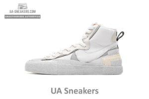 BV0072-100 Sacai x Nike Blazer Mid White Grey
