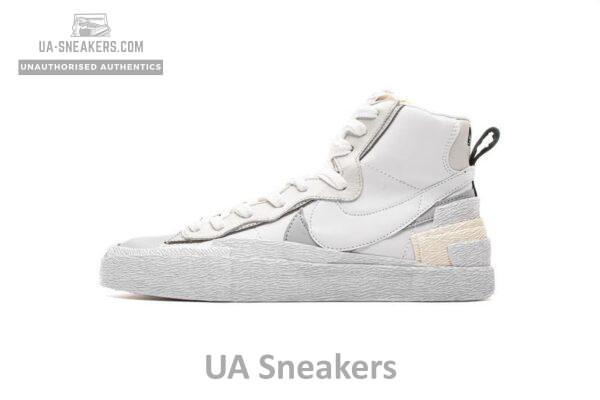 BV0072-100 Sacai x Nike Blazer Mid White Grey