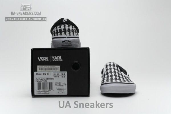 Vans Classic Slip-On Karl Lagerfeld Black White - Image 3