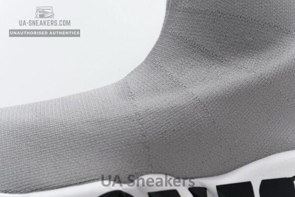 Balenciaga Stretch Mesh High Top Sneaker Grey - Image 11