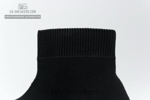 Balenciaga Stretch Mesh High Top Sneaker Black White - Image 9