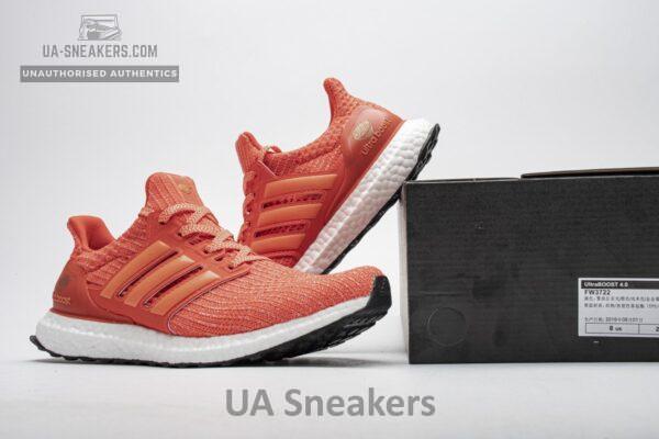 FW3722 adidas Ultra Boost 4.0 Real Boost Wuhan White Orange - Image 2
