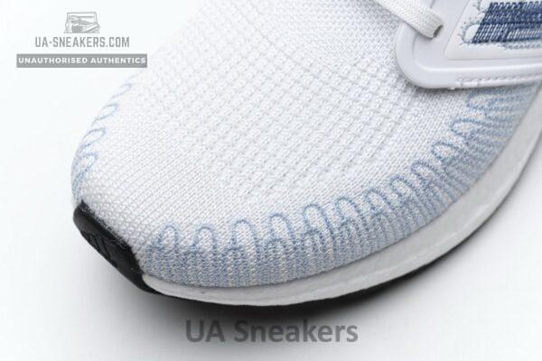 FY3454 adidas Ultra BOOST 20 White Light Blue - Image 12