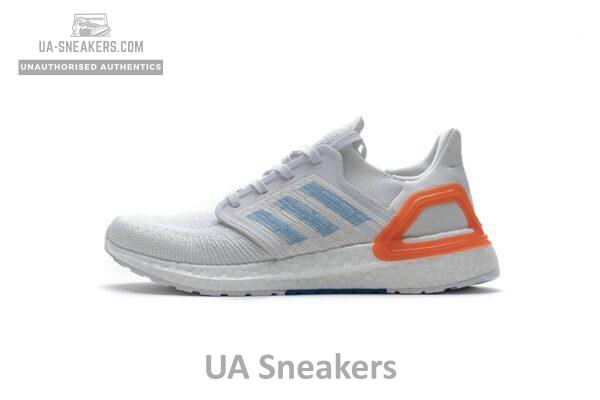 EG0768 adidas Ultra BOOST 20 Primeblue White Blue Orange