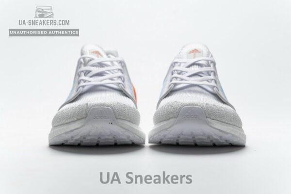 EG0768 adidas Ultra BOOST 20 Primeblue White Blue Orange - Image 4