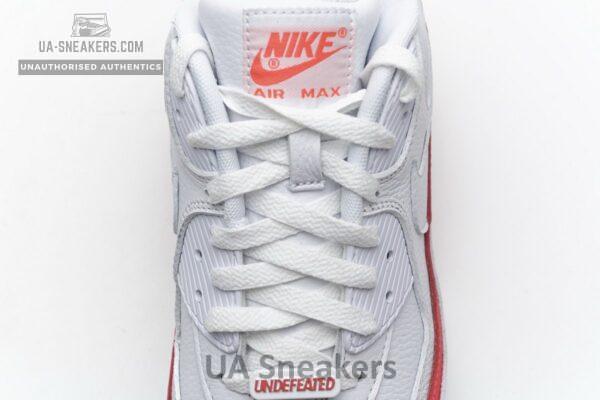 CJ7197-103 Undefeated x Nike Air Max 90 White Red - Image 10