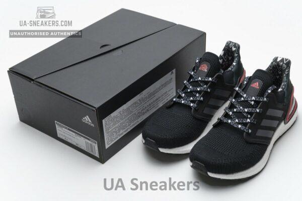 FX8895 adidas Ultra BOOST 20 Black White Red - Image 2