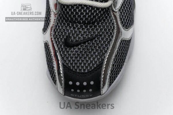 CU1854-001 Stussy x Nike Air Zoom Spiridon Cage 2 Black Silver - Image 14