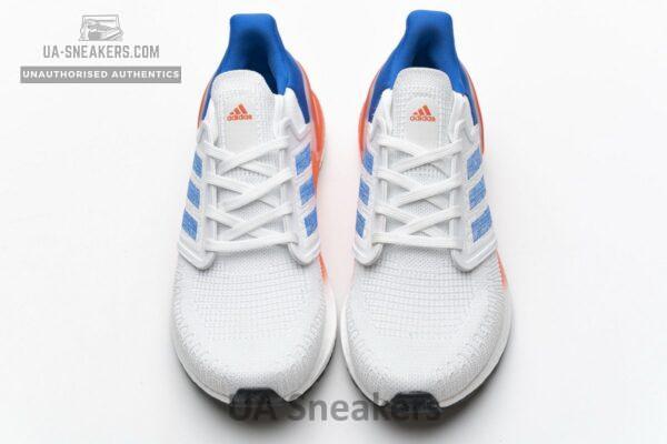 FY3453 adidas Ultra BOOST 20 White Blue - Image 5