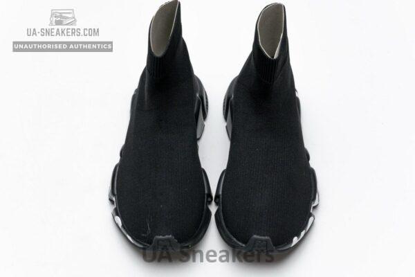 Balenciaga Stretch Mesh High Top Sneaker All Black - Image 4