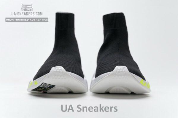 Balenciaga Stretch Mesh High Top Sneaker Black White - Image 5