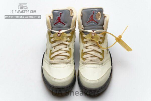 DH8565-100 OFF White x Air Jordan 5 Retro SP Sail - Image 4