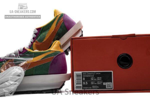 Sacai x Nike LDWaffle GreenPinkOrange BV0073-301 - Image 2
