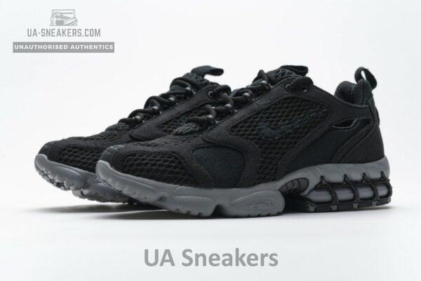CQ5486-001 Stussy x Nike Air Zoom Spiridon Cage 2 Black Cool Grey - Image 5