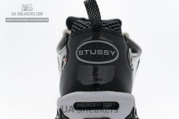 CU1854-001 Stussy x Nike Air Zoom Spiridon Cage 2 Black Silver - Image 15