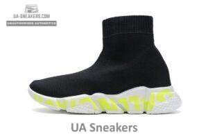 Balenciaga Stretch Mesh High Top Sneaker Black White