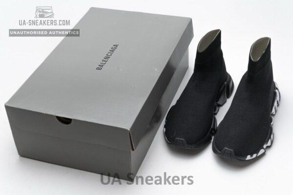 Balenciaga Stretch Mesh High Top Sneaker All Black - Image 3