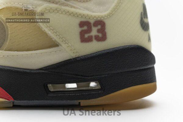 DH8565-100 OFF White x Air Jordan 5 Retro SP Sail - Image 10