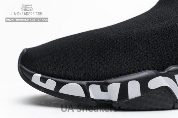 Balenciaga Stretch Mesh High Top Sneaker All Black - Image 12