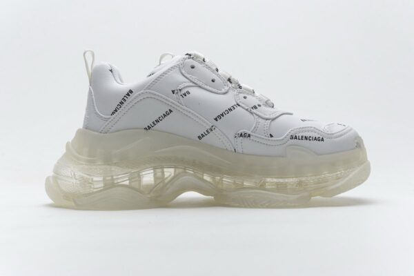 524039 W09E1 2021 Balenciaga Triple S Letter White - Image 3