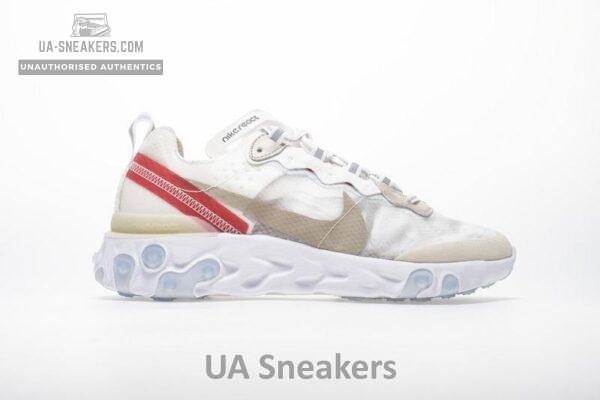Nike React Element 87 “White Red” AQ1090-100 - Image 7