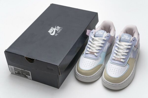 CI0919-106 Womens Air Force 1 Shadow White Ghost - Image 3