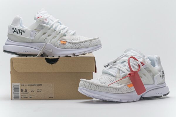 AA3830-100 OFF-WHITE x Nike Air Presto White - Image 2