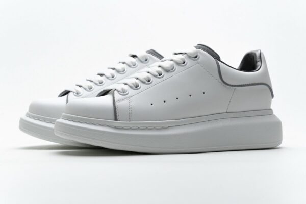 462214 WHGP7 9001 Alexander McQueen Sneaker All White - Image 6