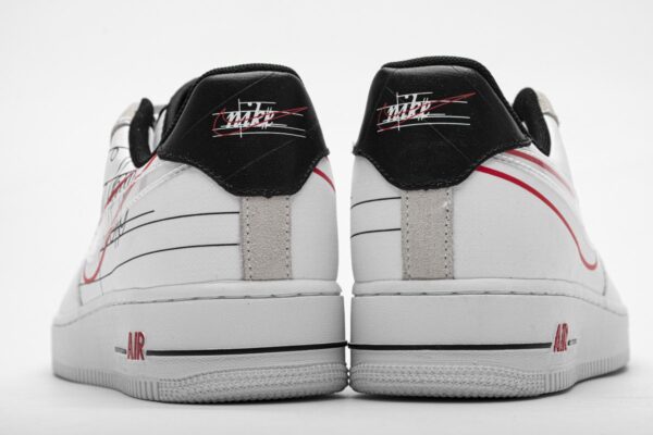 CK9257-100 Nike Air Force 1 '07 LV8 White Black Pure Platinum - Image 4