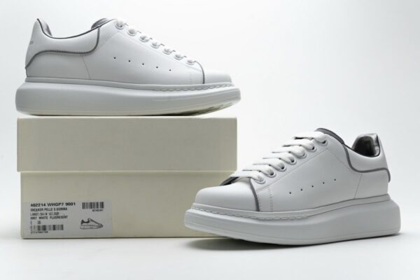 462214 WHGP7 9001 Alexander McQueen Sneaker All White - Image 2