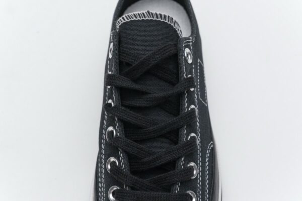 161209C Fragment x Moncler Converse CTAS LIFT OX Black White - Image 10