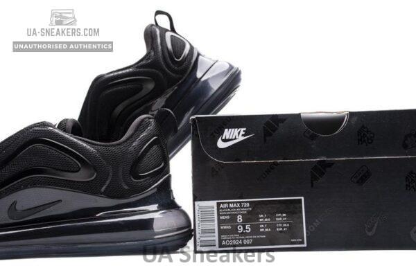 Nike Air Max 720 Black Mesh AO2924-007 - Image 5