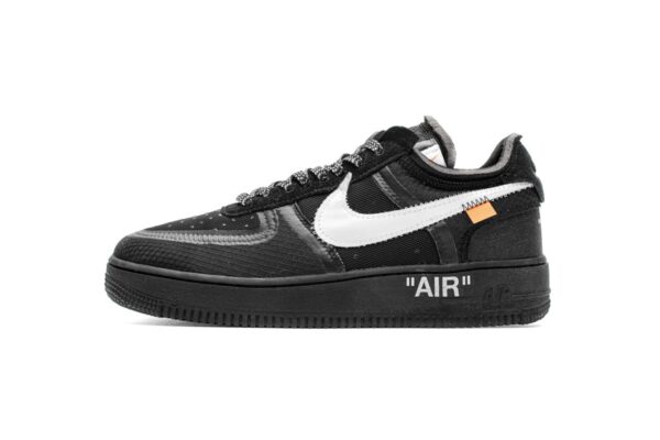 AO4606-001 OFF White X Air Force 1 Low Black - Image 4