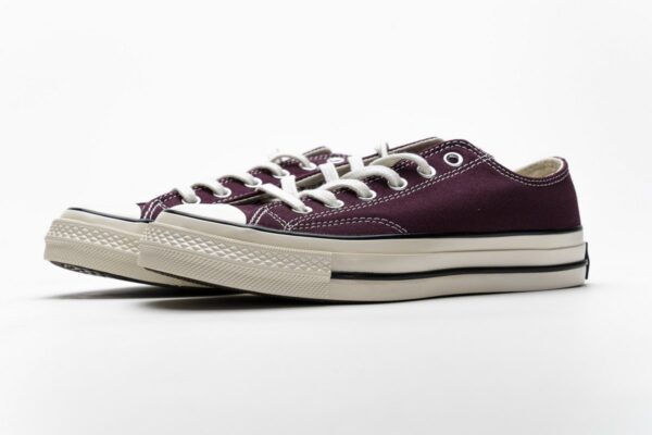 162059C Converse Chuck 70 OX Dark Burgundy Black Egret - Image 6