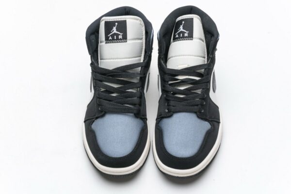 852542-011 Air Jordan 1 Mid SE “Satin Grey” - Image 4