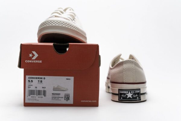162062C Converse Chuck 70 OX Parchment Garnet Egret - Image 3