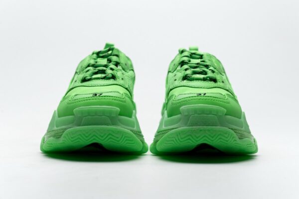 544351 W09OL 3801 Balenciaga Triple S Fluo Green - Image 5