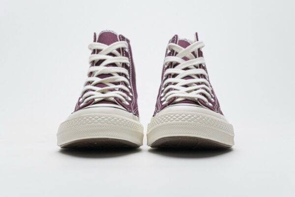 162051C Converse Chuck 70 HI Dark Burgundy Black Egret - Image 5