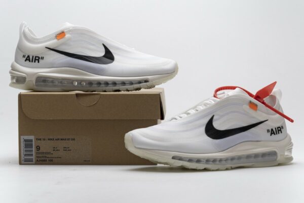 AJ4585-100 Off-White x Nike Air Max 97 All White - Image 2
