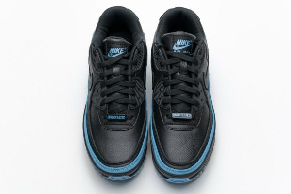 CJ7197-002 Undefeated x Nike Air Max 90 Black Blue Fury - Image 4