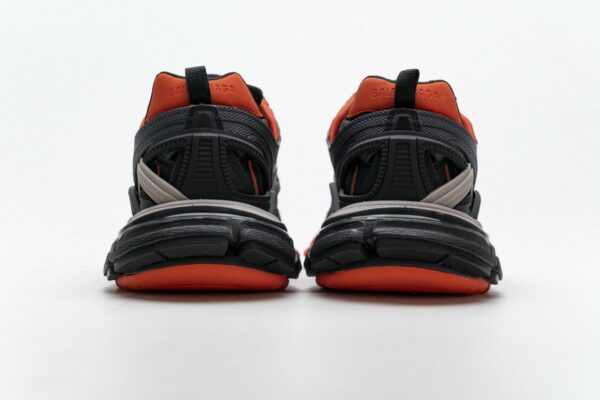 570391 W2GN1 2002 Blenciaga Track 2 Sneaker Dark Grey Orange - Image 7