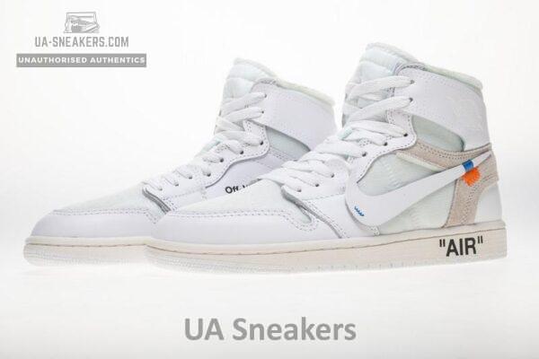 OFF WHITE X Air Jordan 1 AQ0818-100 White - Image 7
