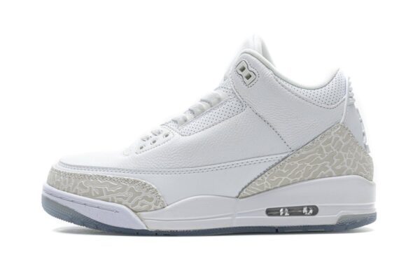 136064-111 Air Jordan 3 Retro Pure White