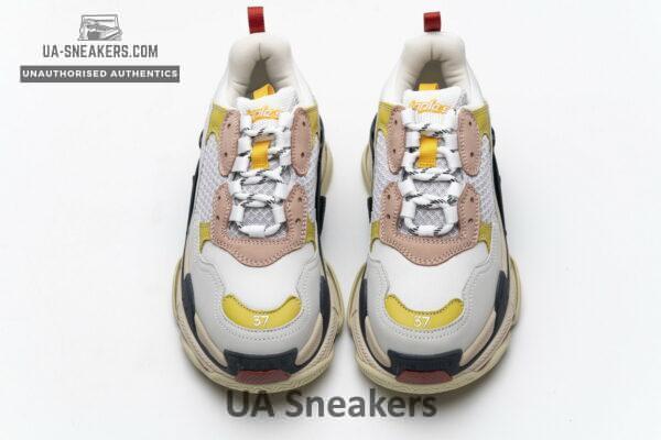 490672 W09O5 9035 Balenciaga Triple S Black Yellow Pink - Image 6