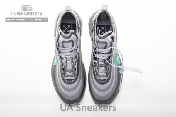 OFF WHITE X Nike Air Max 97 “Wolf Grey Menta” AJ4585-012 - Image 4