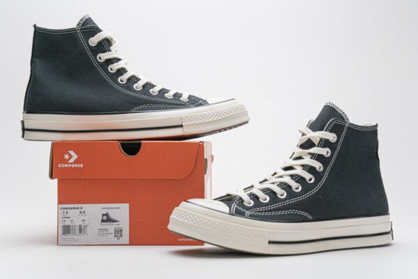 162050C Converse Chuck 70 HI Black Egret - Image 2